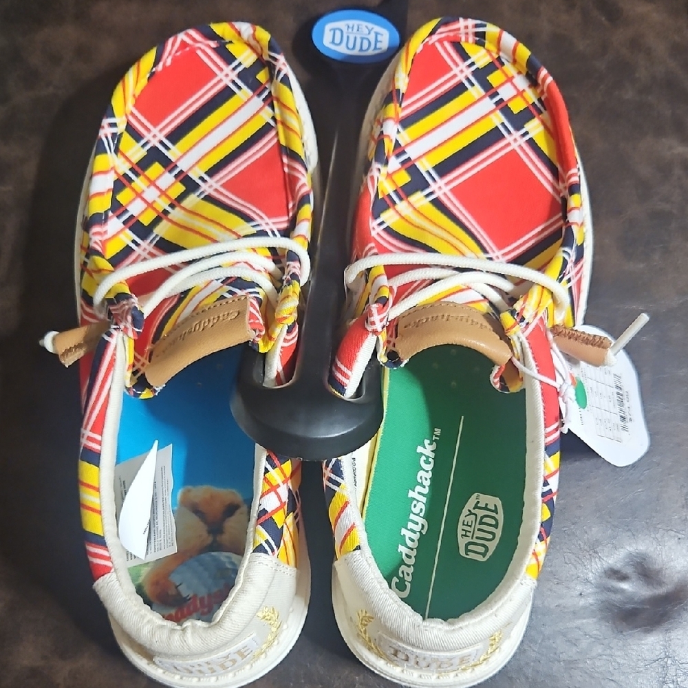 Hey Dude Men's Wally Caddy Shack Shoes: LIMITED EDITION: NEW WITH TAGS: SIZE 8